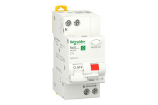 Диференційний автоматичний вимикач RESI9 Schneider Electric 10 А, 10 мA, 1P+N, 6кA, крива С, тип А (R9D51610)