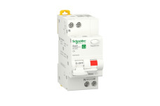 Дифференциальный автоматический выключатель RESI9 Schneider Electric 6А, 30 мA, 1P+N, 6кA, кривая С, тип АС (R9D25606)