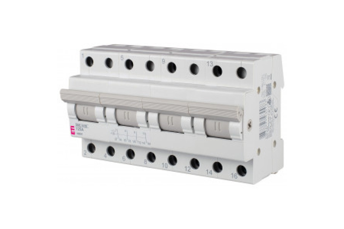 Перемикач навантаження SSQ 4100 4 полюси 100А "1-0-2" ETI (002421448)