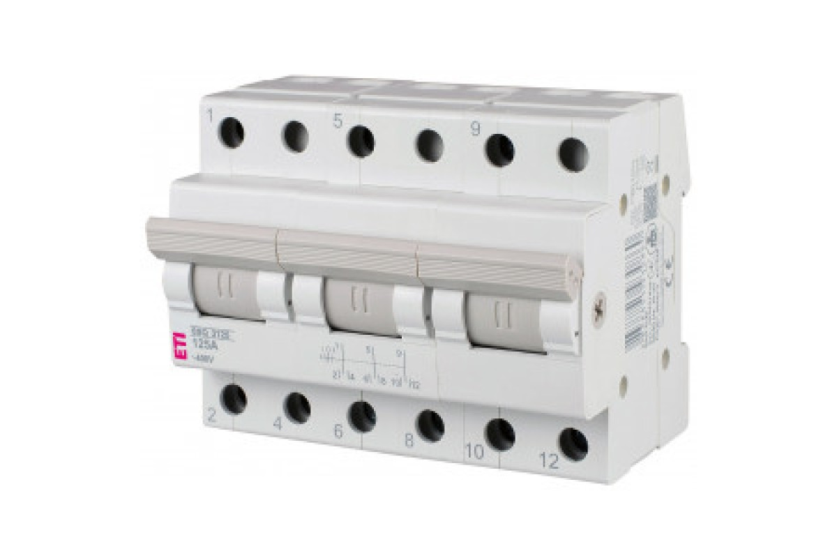 Перемикач навантаження SSQ 3125 3 полюси 125А "1-0-2" ETI (002421439)