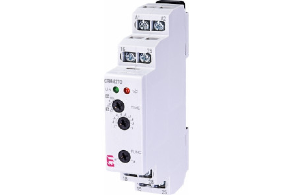 Реле затримки включення/вимикання CRM-82TO 12-240V AC/DC 2х8A ETI (002470074)