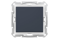 Одноклавішний вимикач ip44 Sedna Scnheider Electric графіт (SDN0100370)