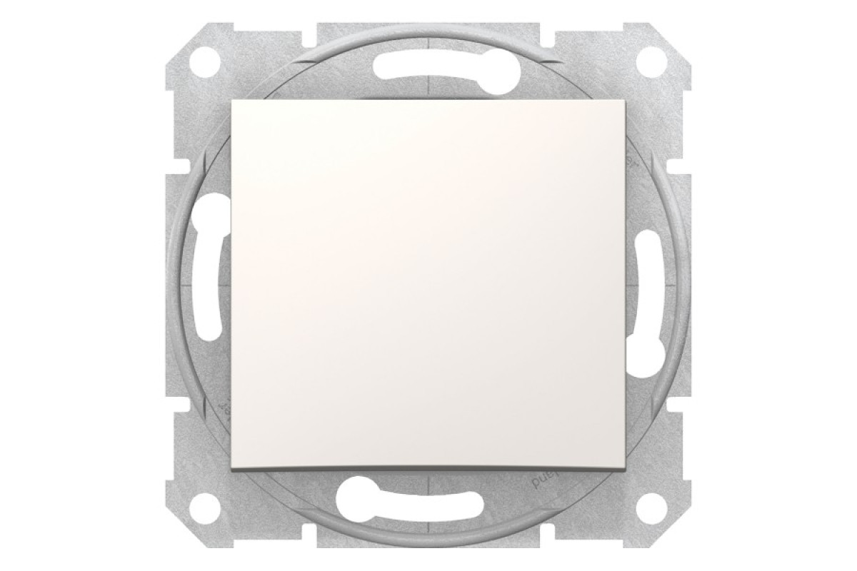 Одноклавішний вимикач Sedna Scnheider Electric слонова кістка (SDN0100123)