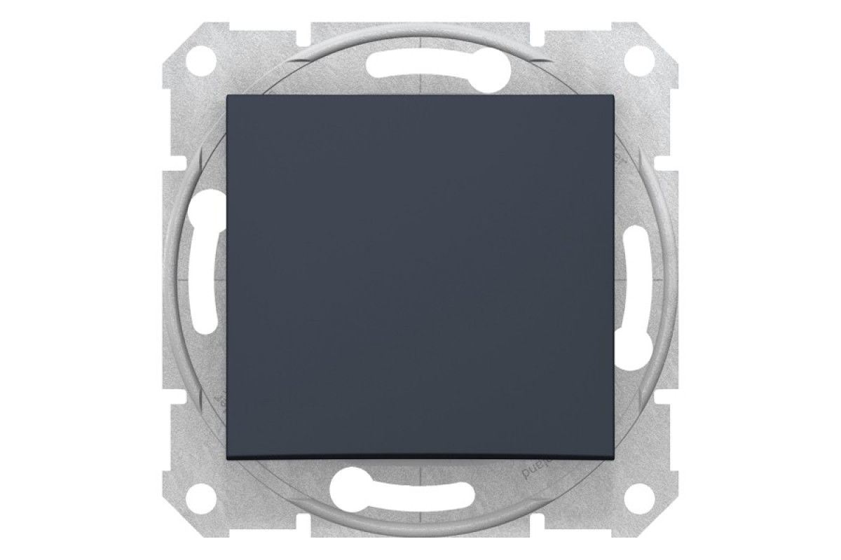 Одноклавішний перемикач Sedna Scnheider Electric графіт (SDN0400170)