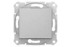 Кнопковий вимикач Sedna Scnheider Electric алюміній (SDN0700160)