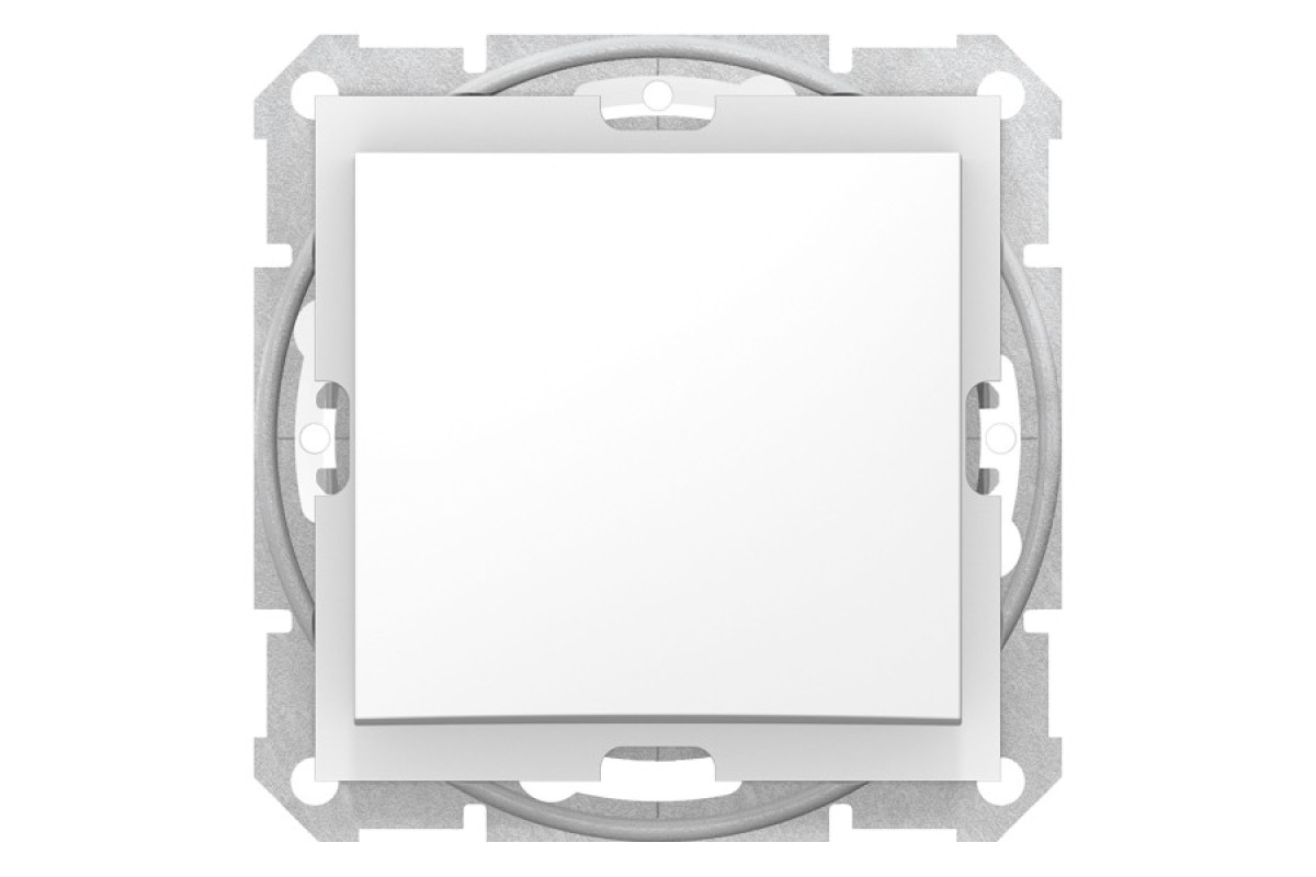 Одноклавішний перемикач Sedna Scnheider Electric ip44 білий (SDN0400521)