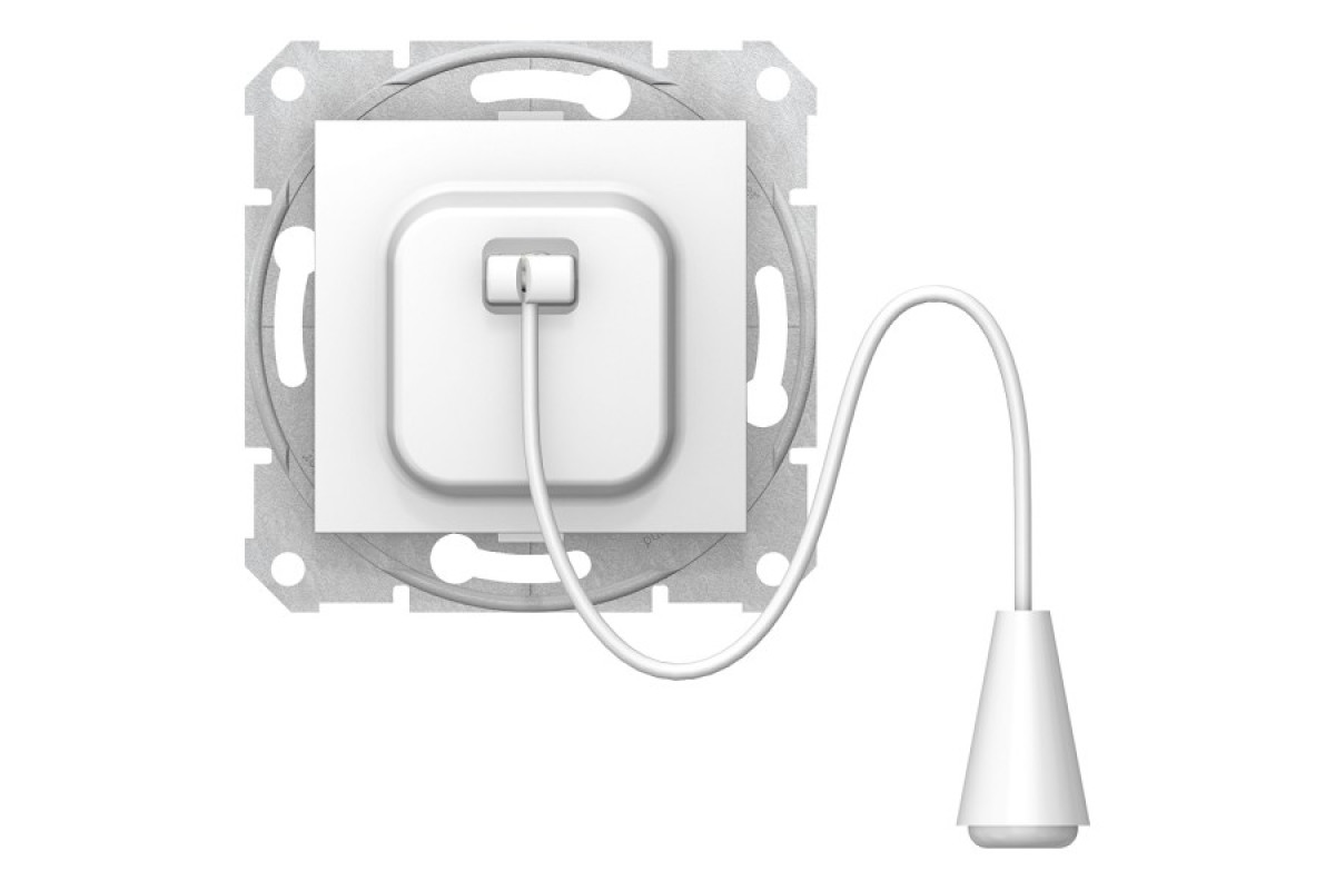 Кнопковий вимикач Sedna Scnheider Electric з мотузкою білий (SDN1200121)