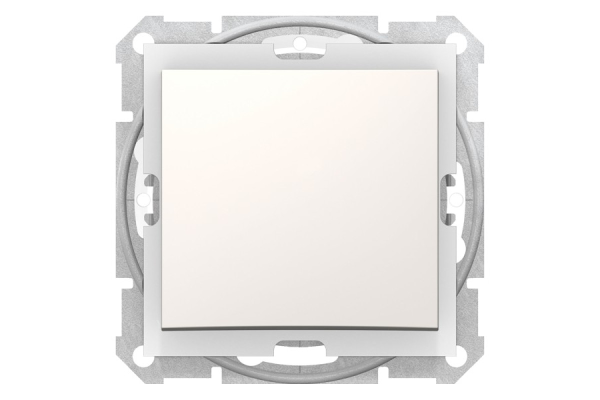 Одноклавішний вимикач ip44 Sedna Scnheider Electric слонова кістка (SDN0100323)