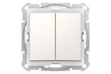 Двоклавішний вимикач ip44 Sedna Scnheider Electric слонова кістка (SDN0300423)