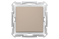 Одноклавішний вимикач ip44 Sedna Scnheider Electric титан (SDN0100368)