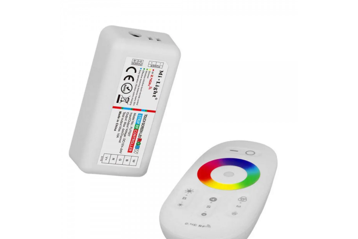 Контролер RGB + W PROLUM (RF; 5K; сенсорний; 24A; Білий) (402027)