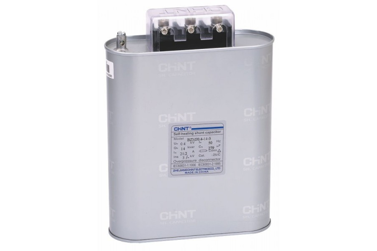 Трифазний конденсатор BZMJ 0.4-1.5-3 АС400В, 1,5кВАр (516405)