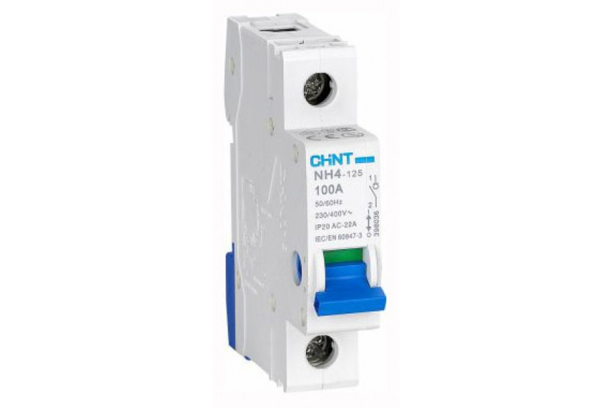 Вимикач навантаження Chint NH4-125 1P 100A DB (398036)