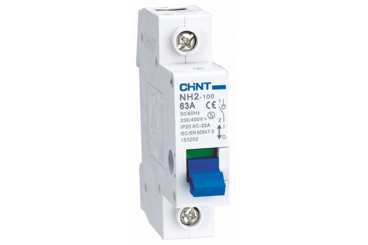 Вимикач навантаження Chint NH2-125 1P 100A (401012)