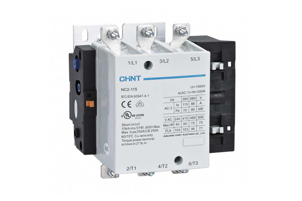 Контактор змінного струму NC2-115 400V 50Hz (235649)