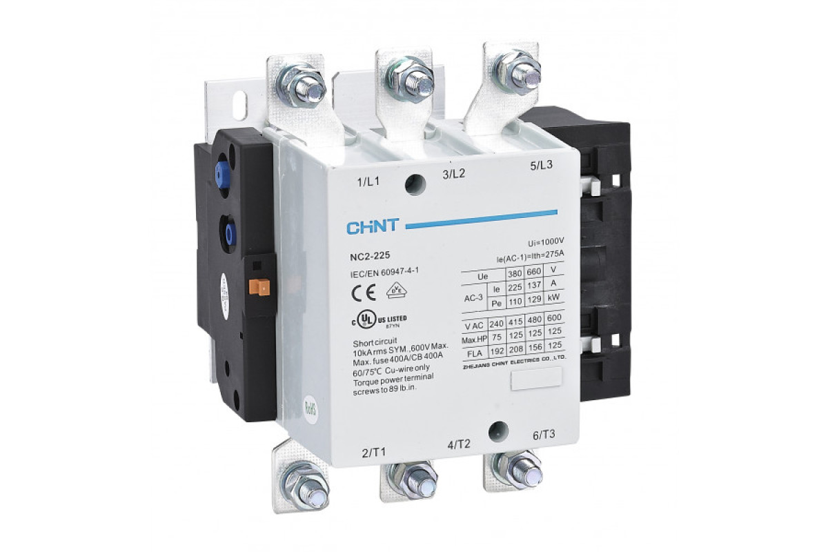 Контактор змінного струму NC2-225 400V 50Hz (235286)