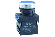 Кнопка пласка з підсвічуванням NP8-BND/1 Білий (МК) (578089)