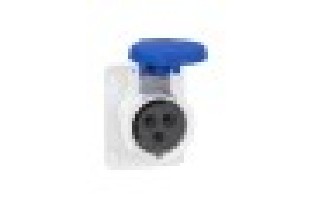 Розетка PRATIKA, пряма, 16A, 2P + E, 200-250 B AC, з'єднання гвинтами, панельна (PKF16G423)