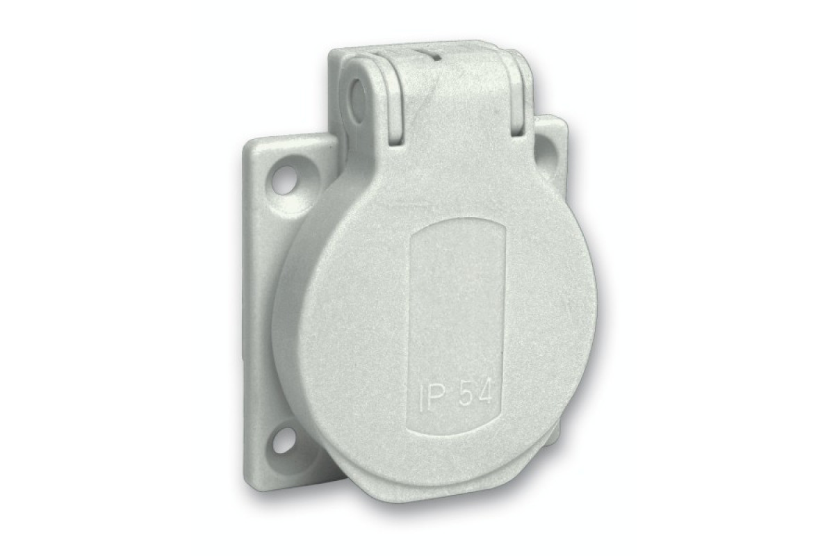 Розетка SСHUKO сіра 50Х50 250В/16А IP54 Б (PKS51G)