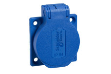 Розетка SСHUKO синя 50Х50 250В/16А IP54 З (PKS52B)