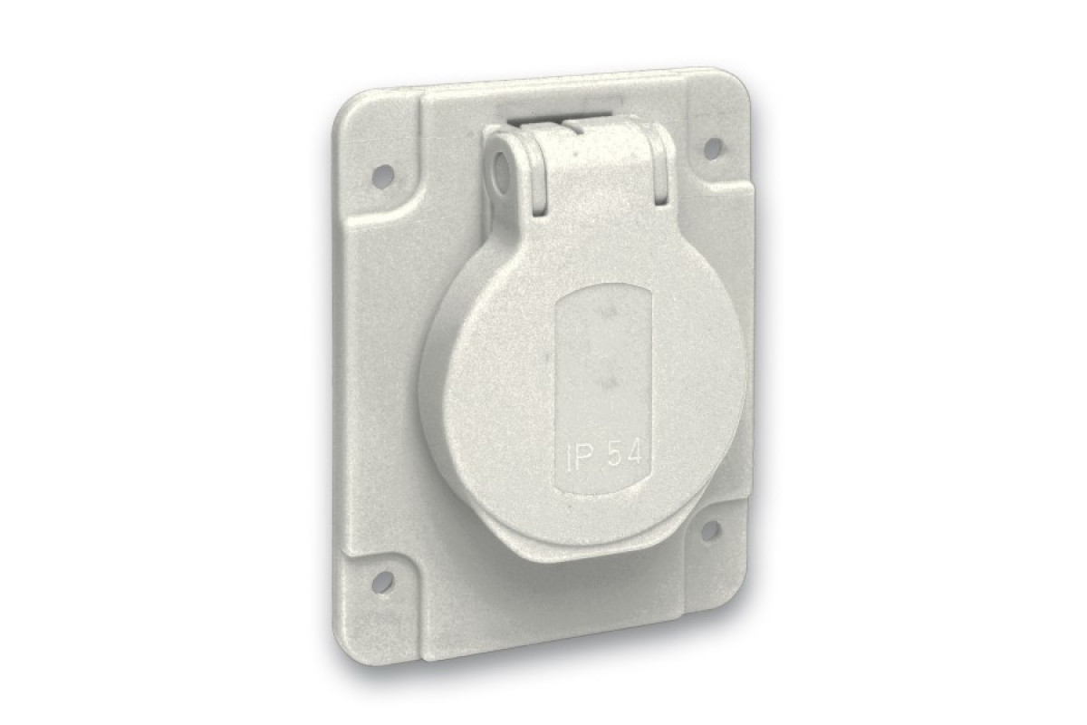 Розетка SСHUKO сіра 65Х85 250В/16А IP54 З (PKS61G)