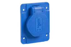 Розетка SСHUKO синя 65Х85 250В/16А IP54 (PKS62B)