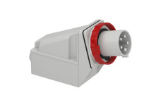Вилка настінна гвинтова 63А 3P+N+E IP67 380В (81583)