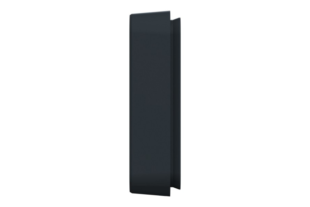 Рамка тримісна горизонтальна IP55 Mureva Styl, чорна (MUR34109)