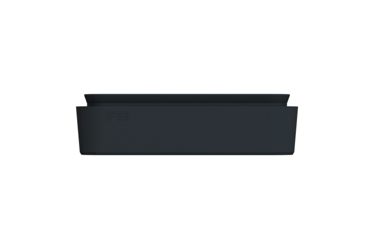 Рамка двомісна вертикальна IP55 Mureva Styl, чорна (MUR34151)