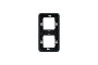 Рамка двомісна вертикальна IP55 Mureva Styl, чорна (MUR34151)
