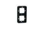 Рамка двомісна вертикальна IP55 Mureva Styl, чорна (MUR34151)