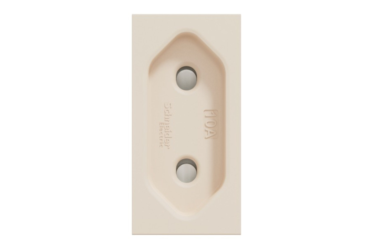 Розетка New Unica, механізм, 2P, 10A, European, за шторками, IP3x, бежевий (NU303144)