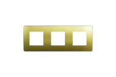 Рамка Unica Studio Metal, 3 пости, 3 x 2 модуля, золото або беж (NU280660M)