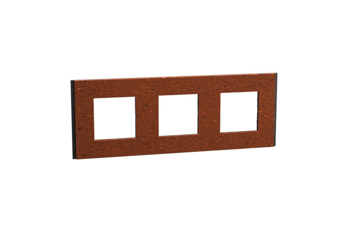 Рамка 3-постова Unica Deco Material, теракотовий (NU600671)
