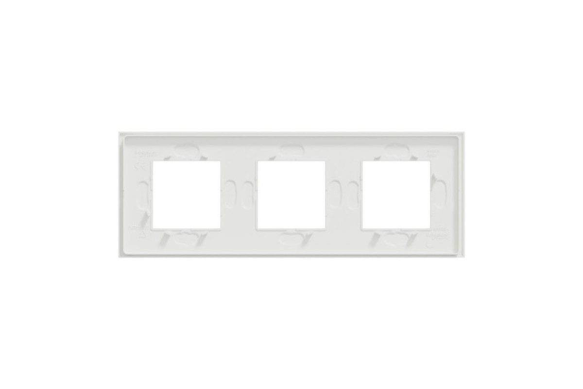 Рамка 3-постова Unica Deco Material, матовий білий (NU600679)