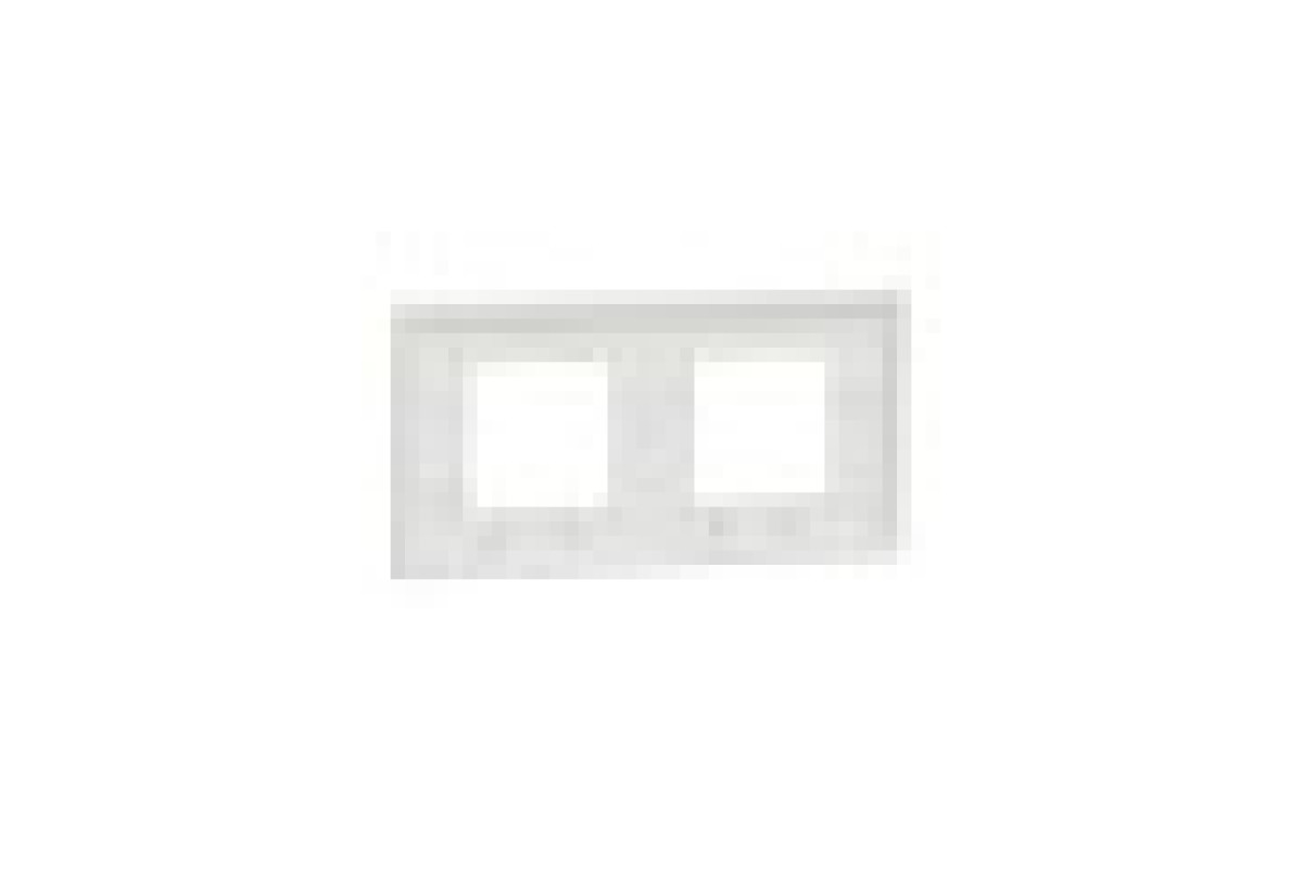 Рамка 2-постова Unica Deco Material, матовий білий (NU600479)
