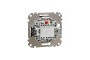 Одноклавішний перемикач з синьою LED підсвіткою 10 АХ Венге Sedna Elements (SDD181106L)