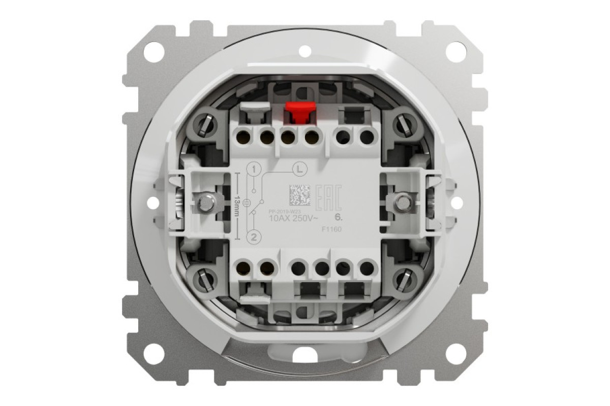 Одноклавішний перемикач IP44 Білий Sedna Design (SDD211106)