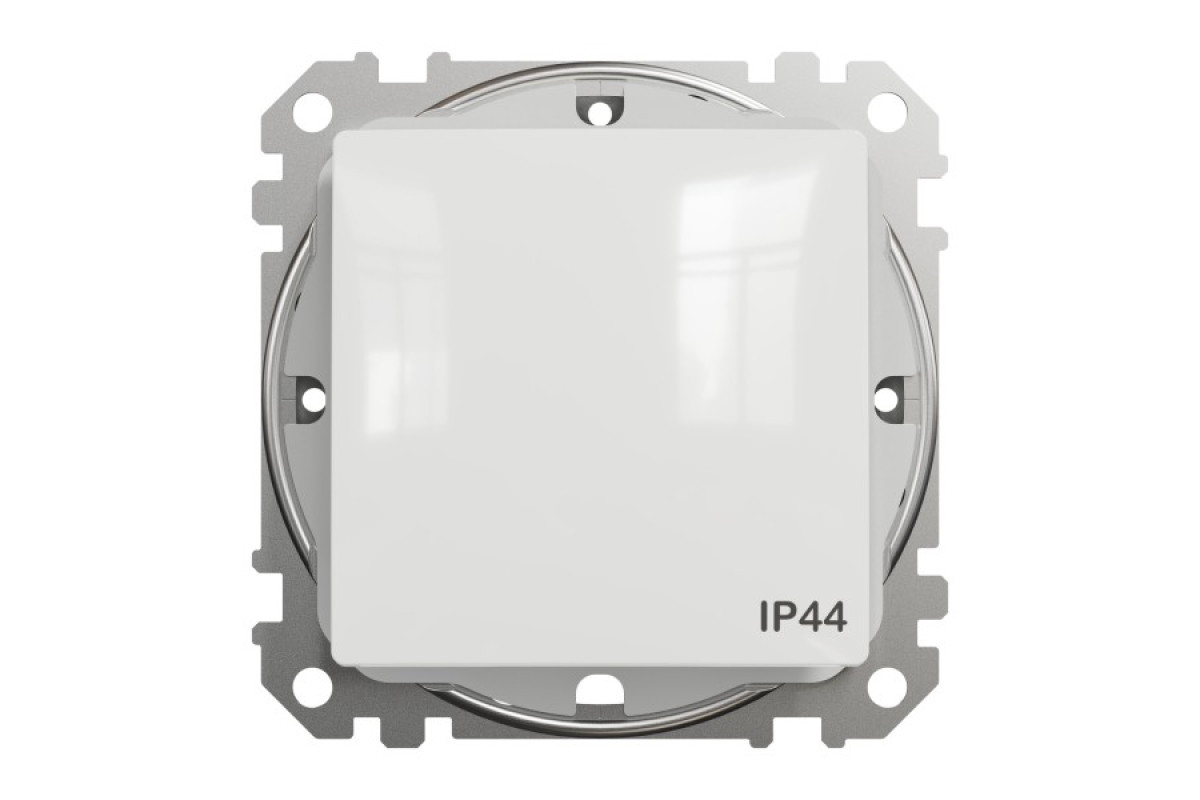 Одноклавішний перемикач IP44 Білий Sedna Design (SDD211106)