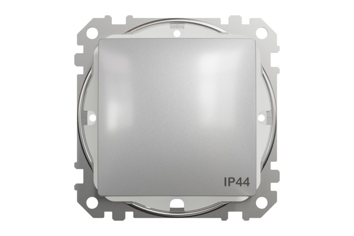 Одноклавішний перемикач IP44 Алюміній Sedna Design (SDD213106)