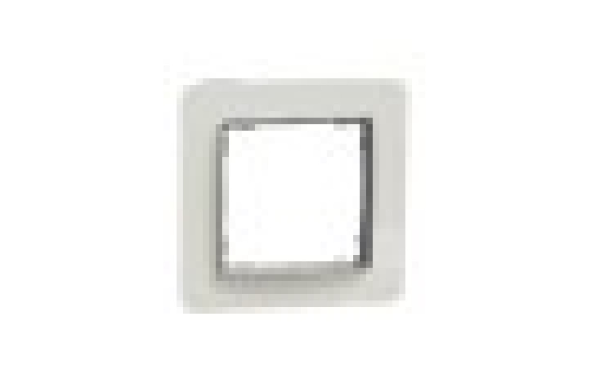 Рамка 1-постова Штучне Біле скло Sedna Elements (SDD360801)