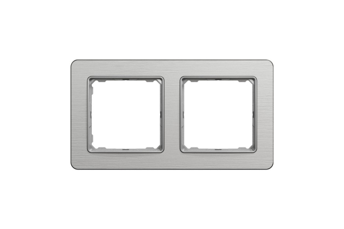 Рамка 2-постова Матовий алюміній Sedna Elements (SDD370802)