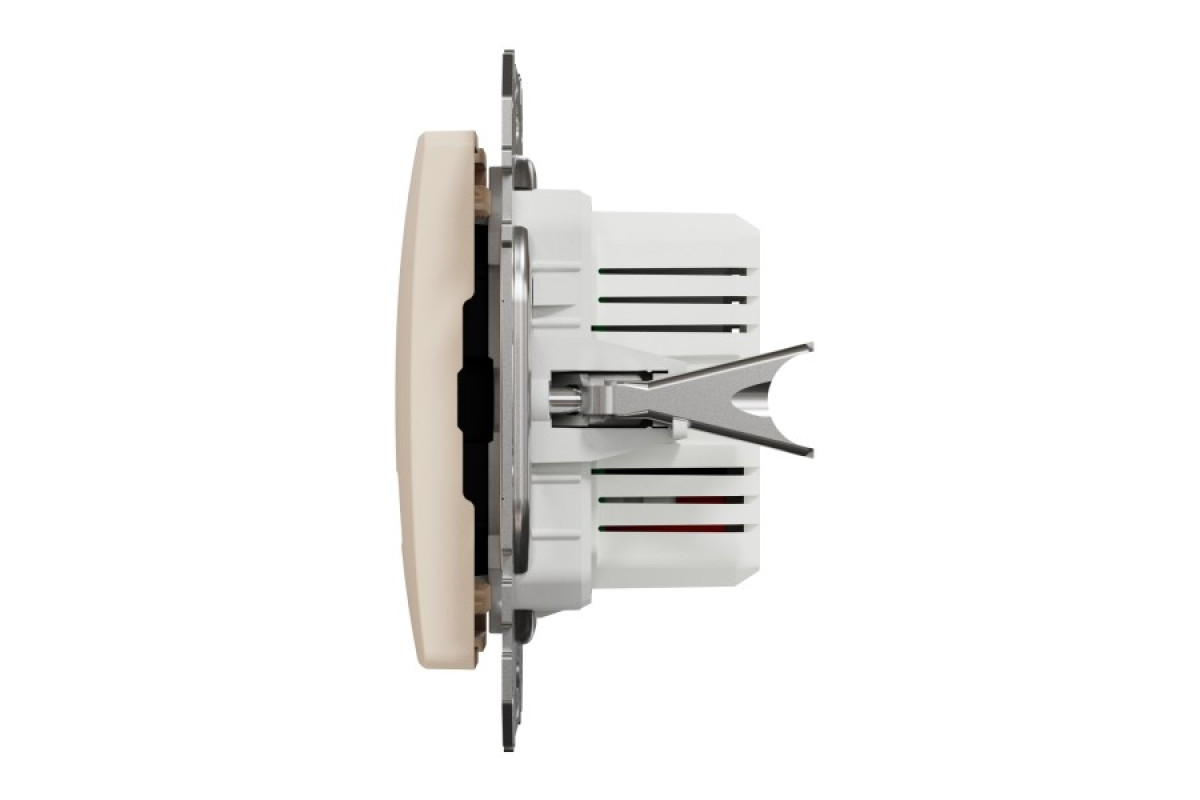USB розетка тип A+A 2,1A Бежевий Sedna Design (SDD112401)