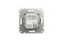 USB розетка тип A+C 2,4A Бежевий Sedna Design (SDD112402)
