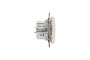 USB розетка тип A+C 2,4A Бежевий Sedna Design (SDD112402)