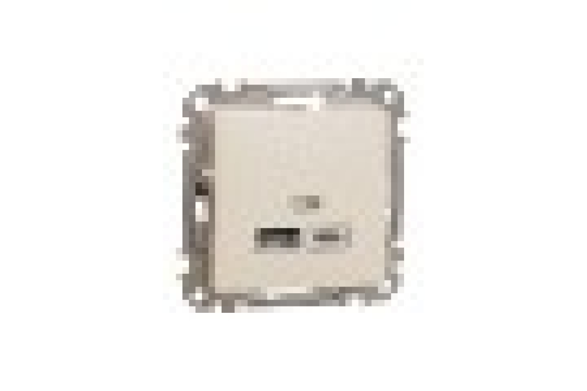 USB розетка тип A+C 2,4A Бежевий Sedna Design (SDD112402)