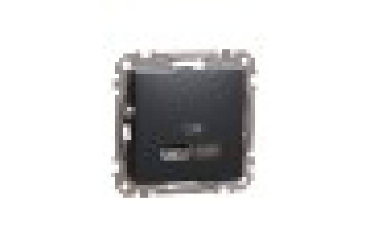 USB розетка тип A+C 2,4A Чорний Sedna Design (SDD114402)