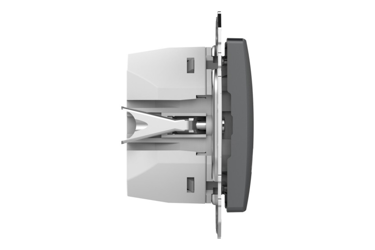 USB розетка A+C, 3 A, 45 Вт, Антрацит Sedna Design (SDD114404)