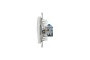 Комп'ютерна розетка, RJ45 CAT6 UTP, Біла, Sedna Design (SDD111461)