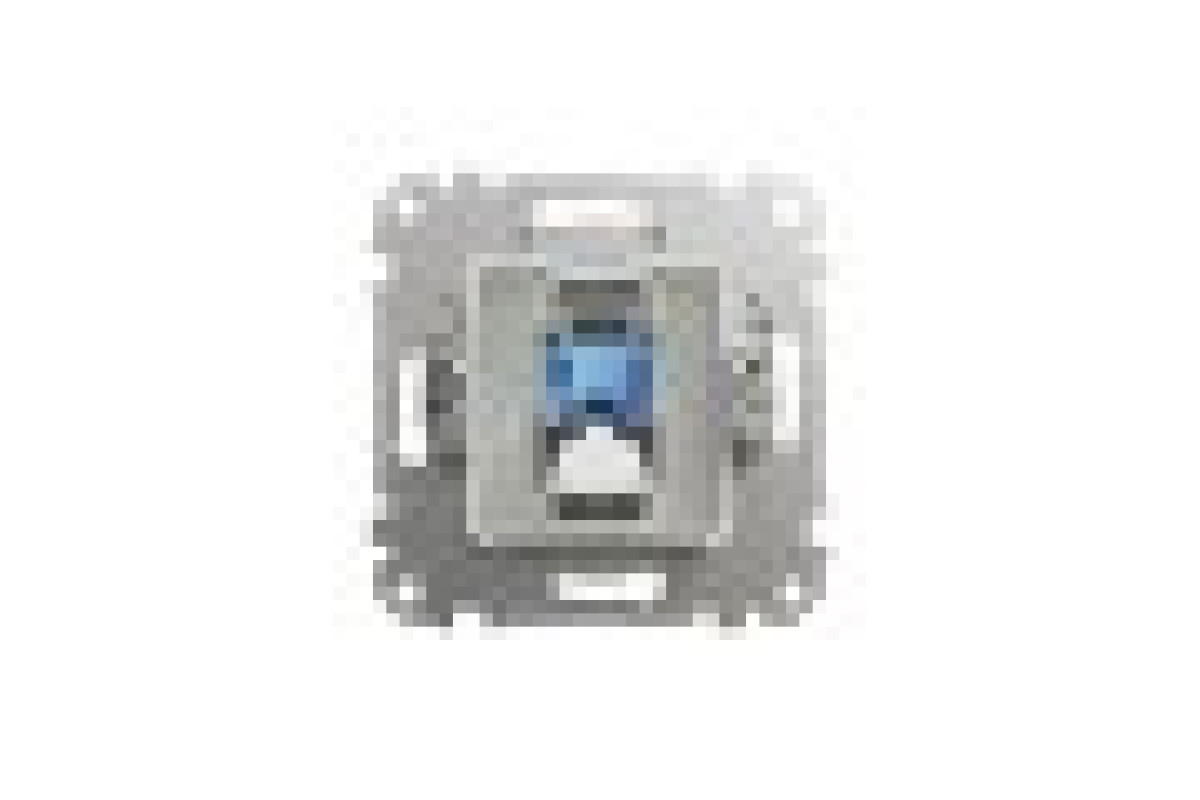 Комп'ютерна розетка, RJ45 CAT6 UTP, Біла, Sedna Design (SDD111461)